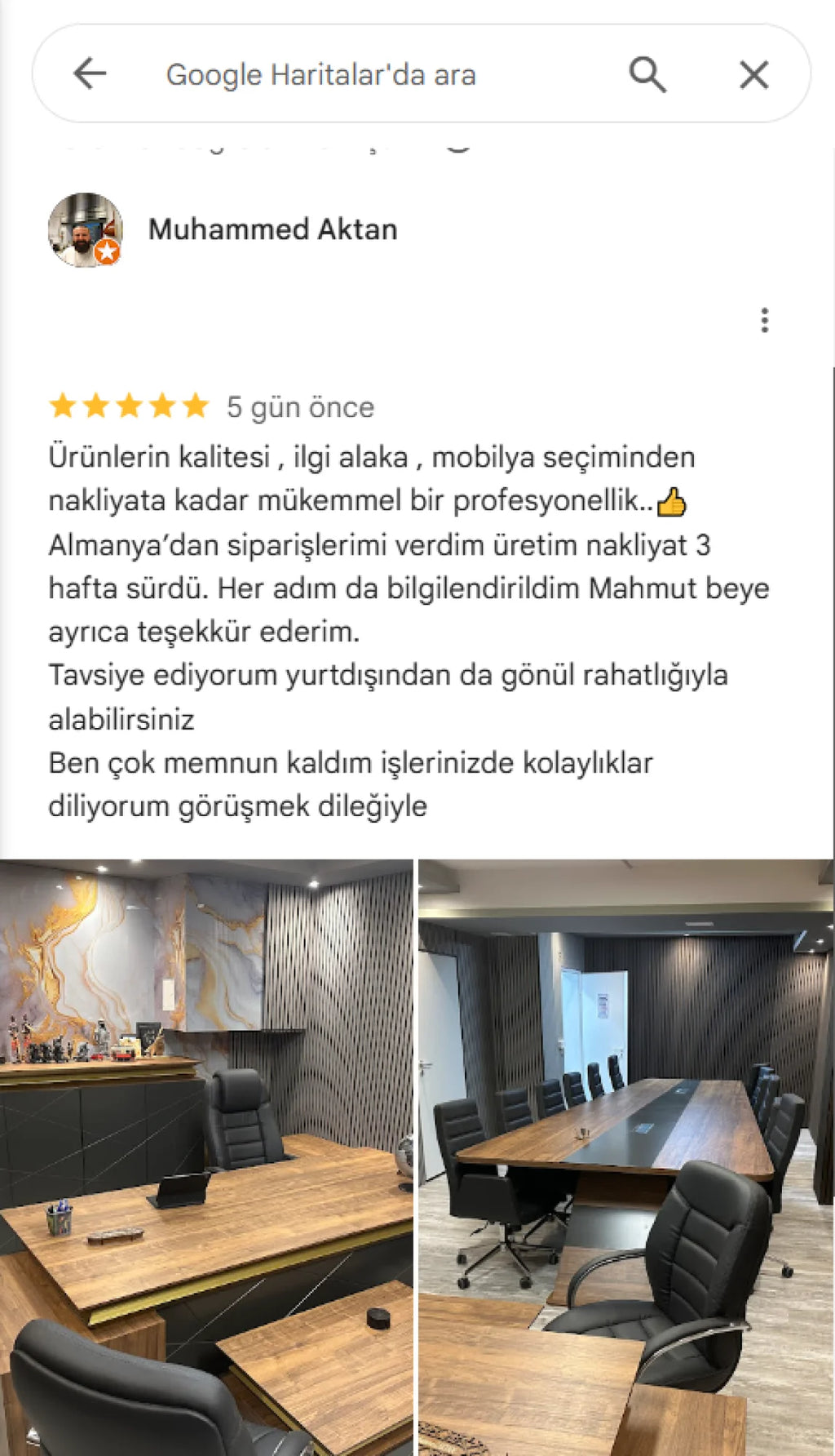 Almanya Ofis Mobilya - Muhammed Aktan İstanbul Ofis Mobilya