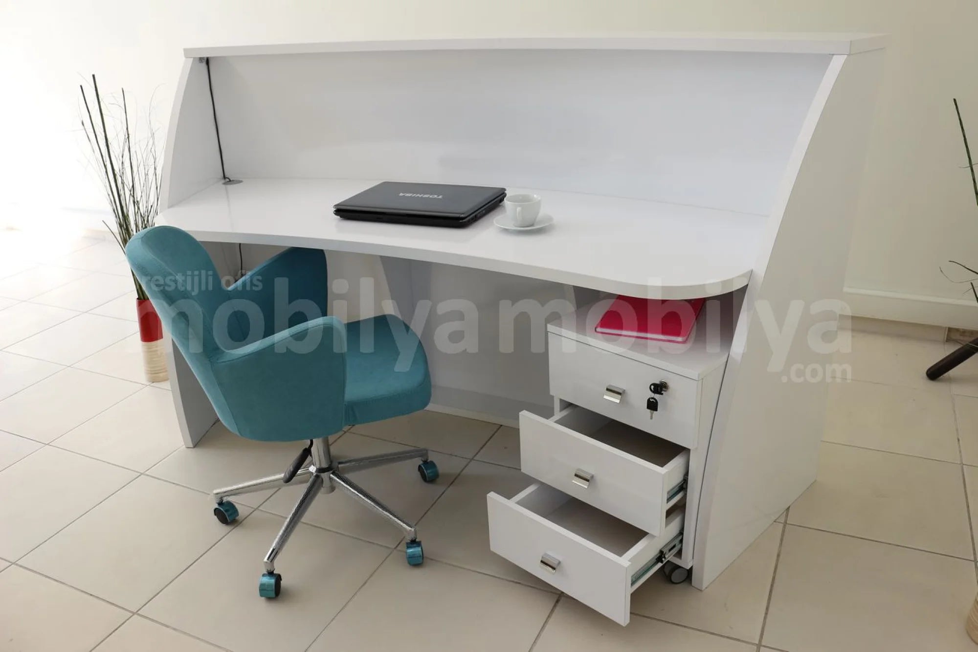 İstanbul Ofis Karşılama Bankosu Oval ISTANBUL