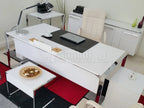 İstanbul Ofis Masası Apple Makam Takımı Hg.Beyaz ISTANBUL