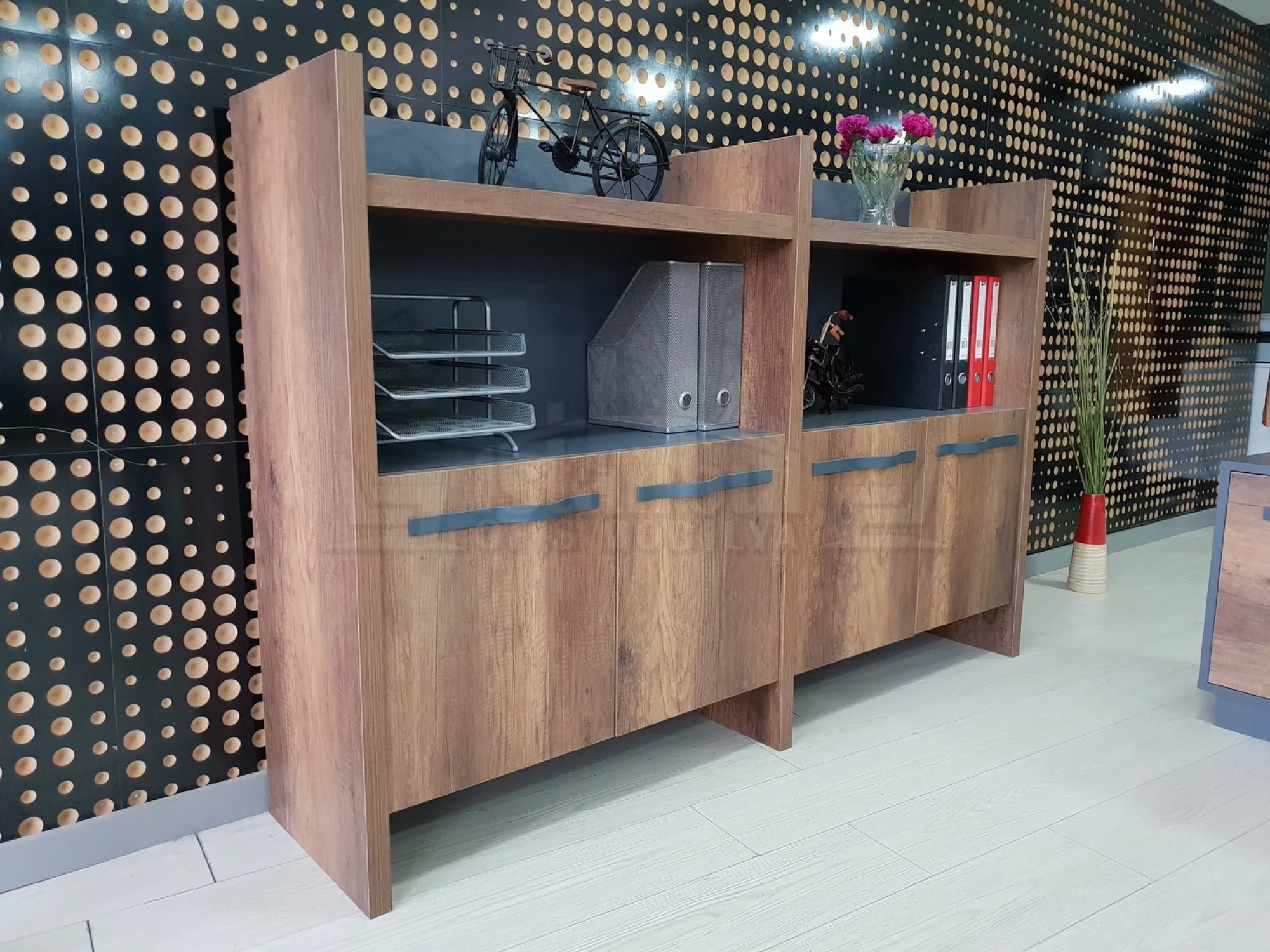 İstanbul Ofis Yönetici Masa Takımı Elegant - Barok Antrasit ISTANBUL