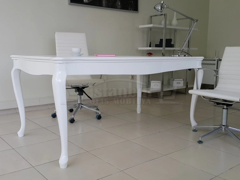 Lake Lukens Beyaz Ofis Çalışma Masası Alda ISTANBUL-TSI
