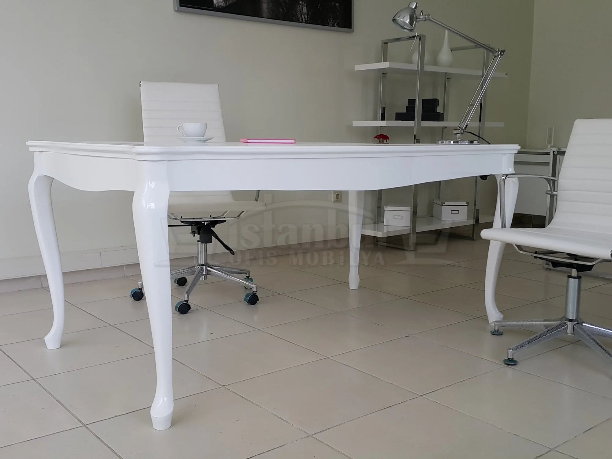 Lake Lukens Beyaz Ofis Çalışma Masası Alda ISTANBUL-TSI