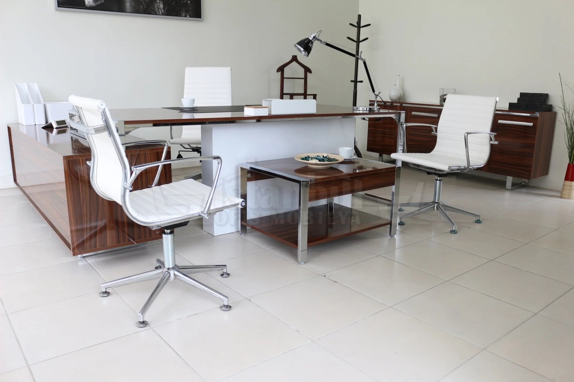 Porshland Ofis Makam Masası Etejerli 220x100 ISTANBUL-TSI