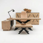Ensemble de bureau de direction LeXus - avec étagère