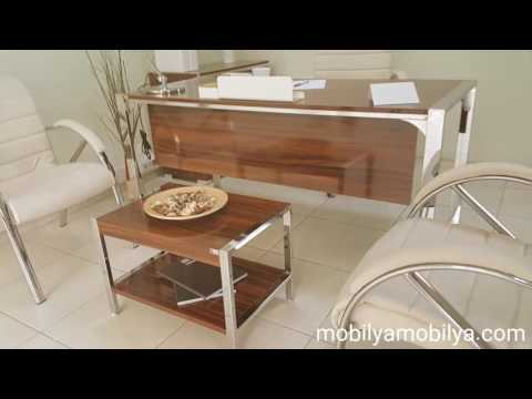Ensemble de bureaux pour personnel Valante Hg. blanc MDF