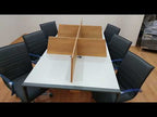 Bureau de travail multiple Apple 6 - Petra - Gris