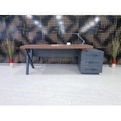 Bureau Exécutif Bureau Istanbul Canberra - Anthracite Noyer