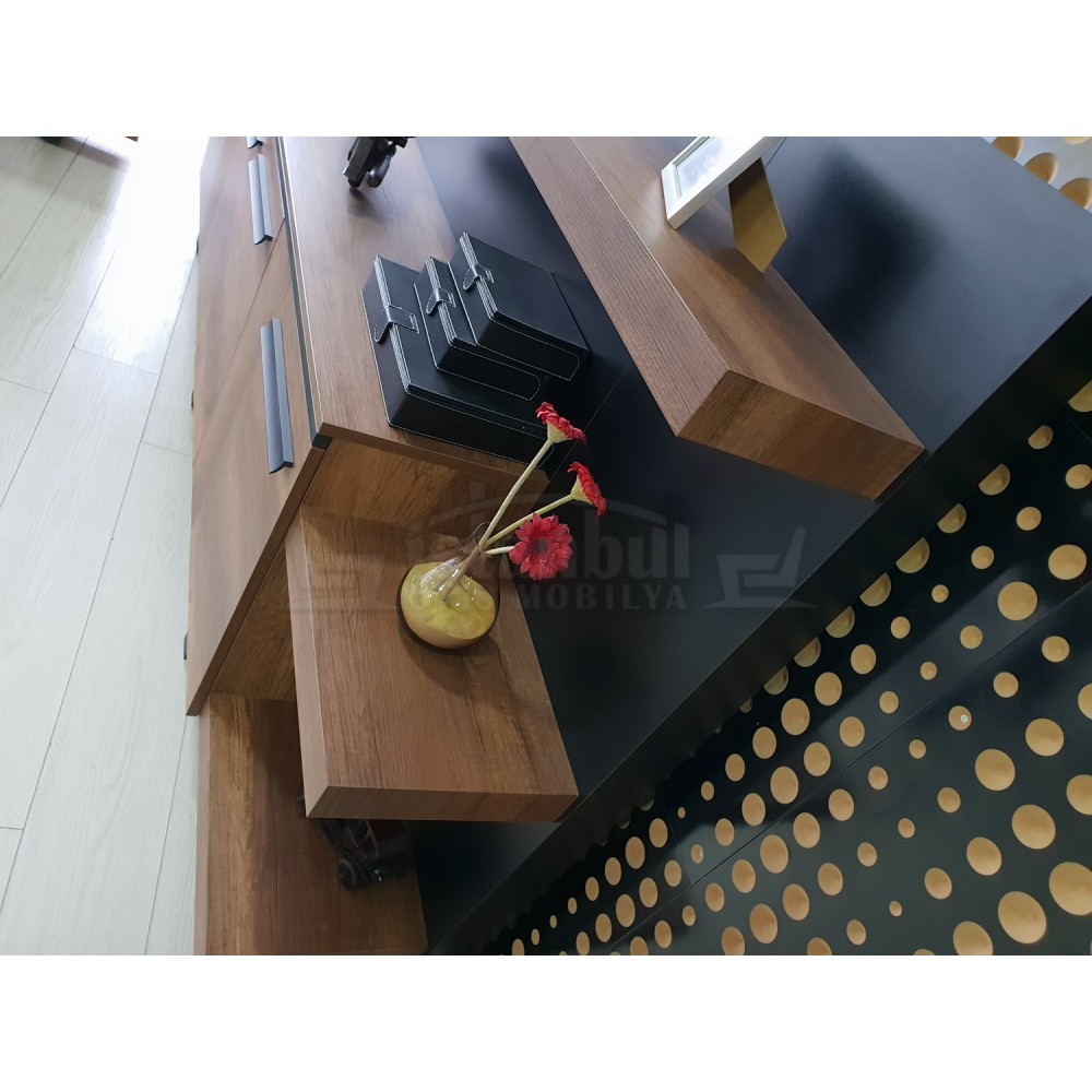 Équipe De Direction Bureau D'Istanbul Table De Première Classe - Noir Baroque