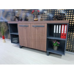 Bureau Exécutif Bureau Istanbul Canberra - Anthracite Noyer