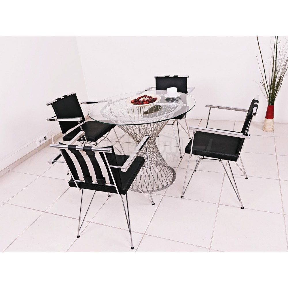 Verre Café Table Perla