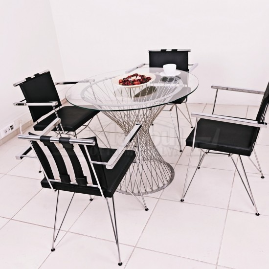 Verre Café Table Perla