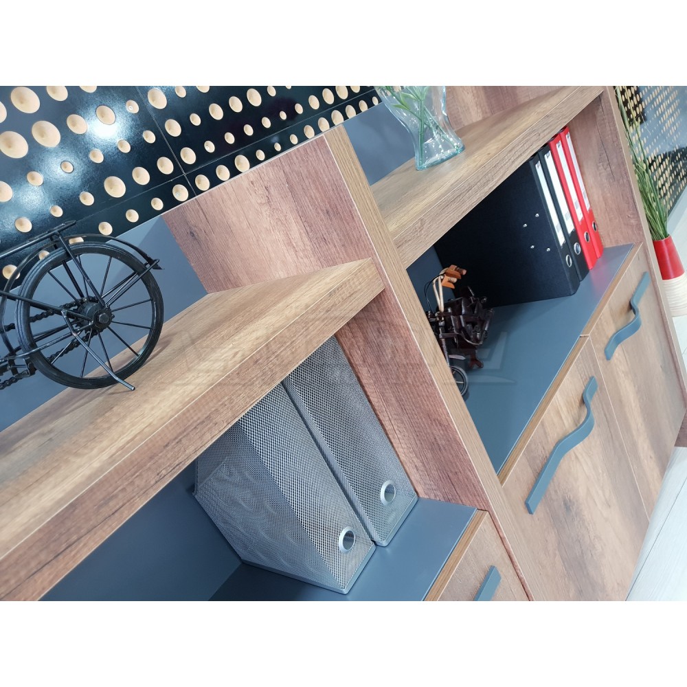 Bureau D'Istanbul Directeur Table Élégante - Baroque Anthracite