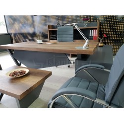 Bureau D'Istanbul Directeur Table Élégante - Baroque Anthracite