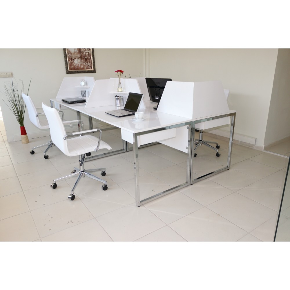 Bureau Multi Zealand Pour Quatre Personnes 276 X 138 Cm