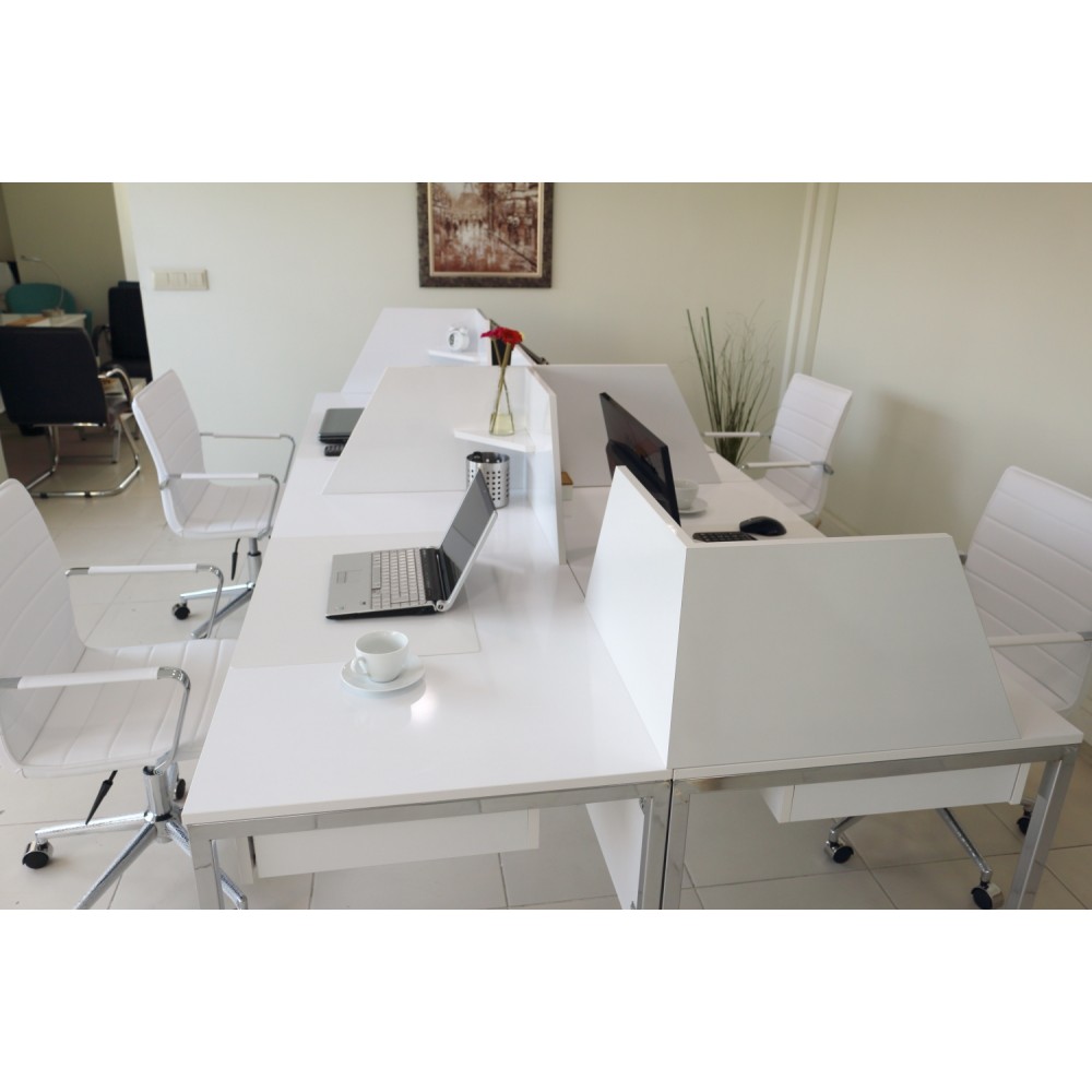 Bureau Multi Zealand Pour Quatre Personnes 276 X 138 Cm