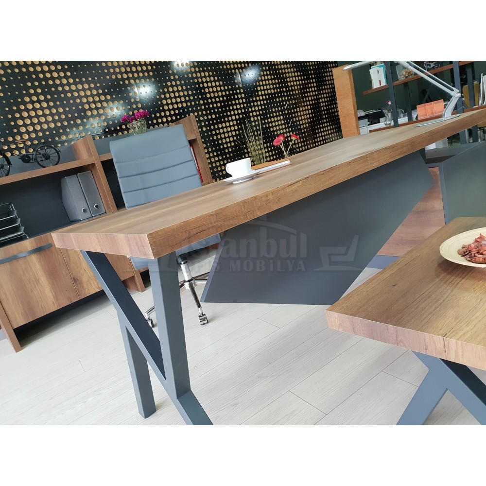 Consejo Ejecutivo Elegante Estante Del Gabinete Barroco Antracita