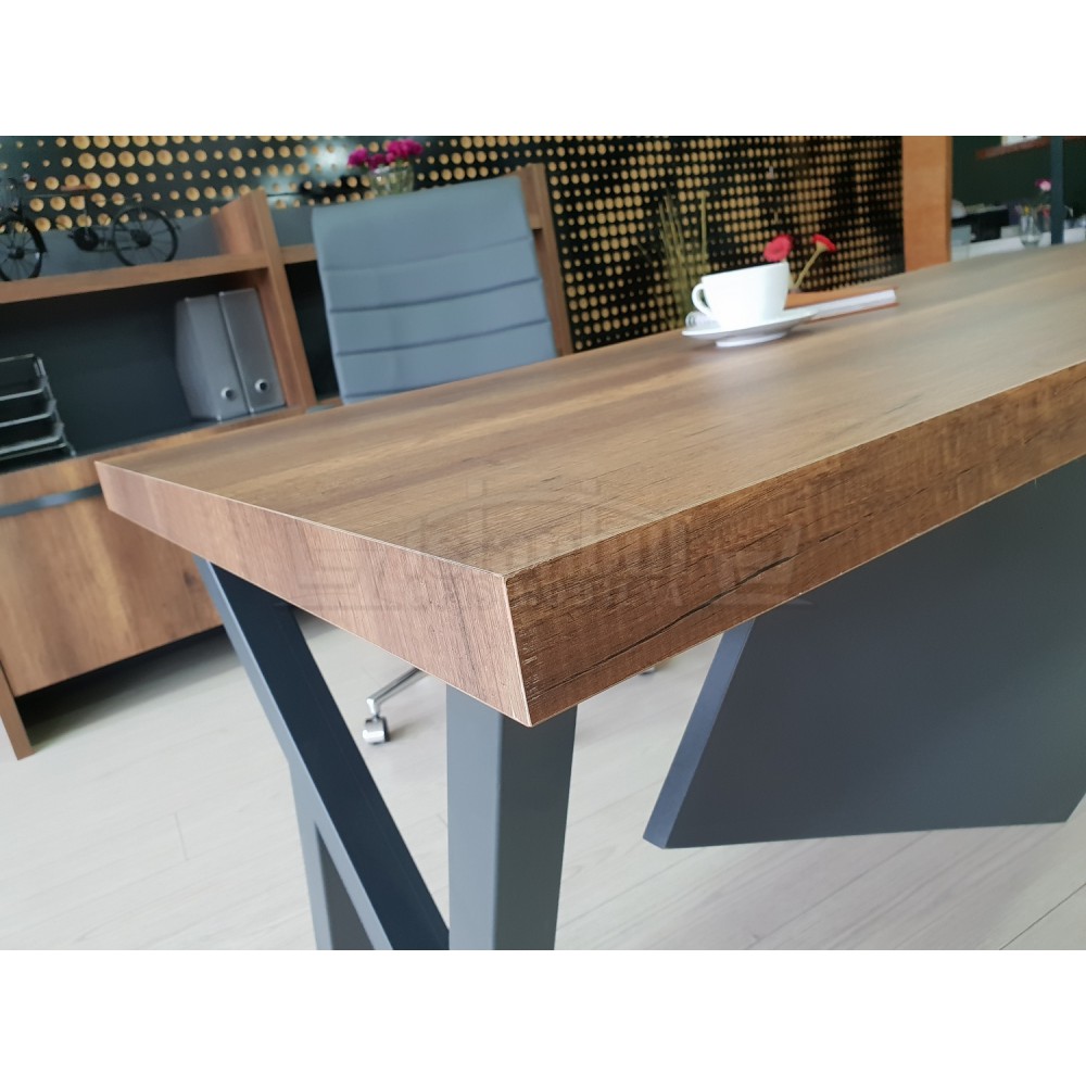 Consejo Ejecutivo Elegante Estante Del Gabinete Barroco Antracita