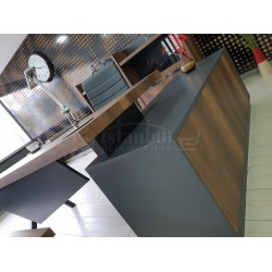 Consejo Ejecutivo Elegante Estante Del Gabinete Barroco Antracita