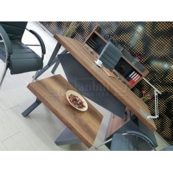 Consejo Ejecutivo Elegante Estante Del Gabinete Barroco Antracita