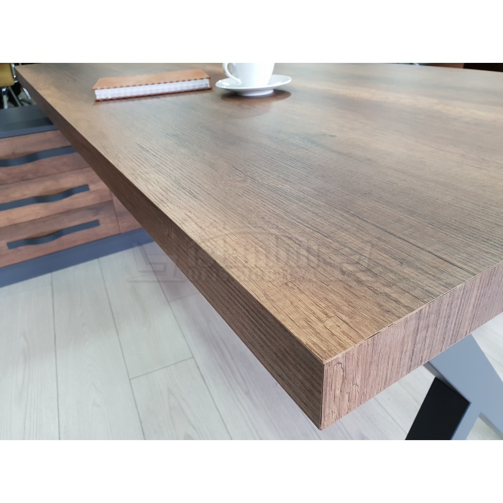 Consejo Ejecutivo Elegante Estante Del Gabinete Barroco Antracita