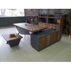 Consejo Ejecutivo Elegante Estante Del Gabinete Barroco Antracita