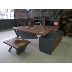 Consejo Ejecutivo Elegante Estante Del Gabinete Barroco Antracita