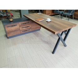 Consejo Ejecutivo Elegante Estante Del Gabinete Barroco Antracita