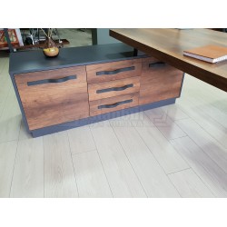 Consejo Ejecutivo Elegante Estante Del Gabinete Barroco Antracita