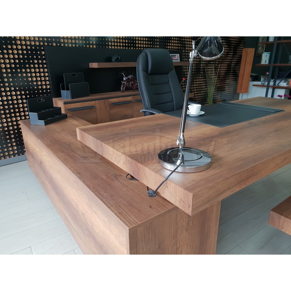 Première Classe Conseil D'Administration Du Plateau Cabinet Baroque Anthracite