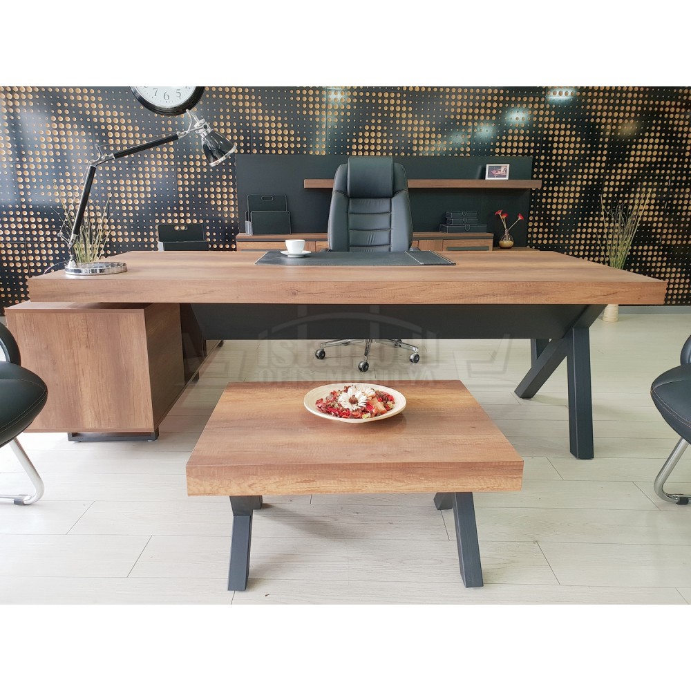 Première Classe Conseil D'Administration Du Plateau Cabinet Baroque Anthracite