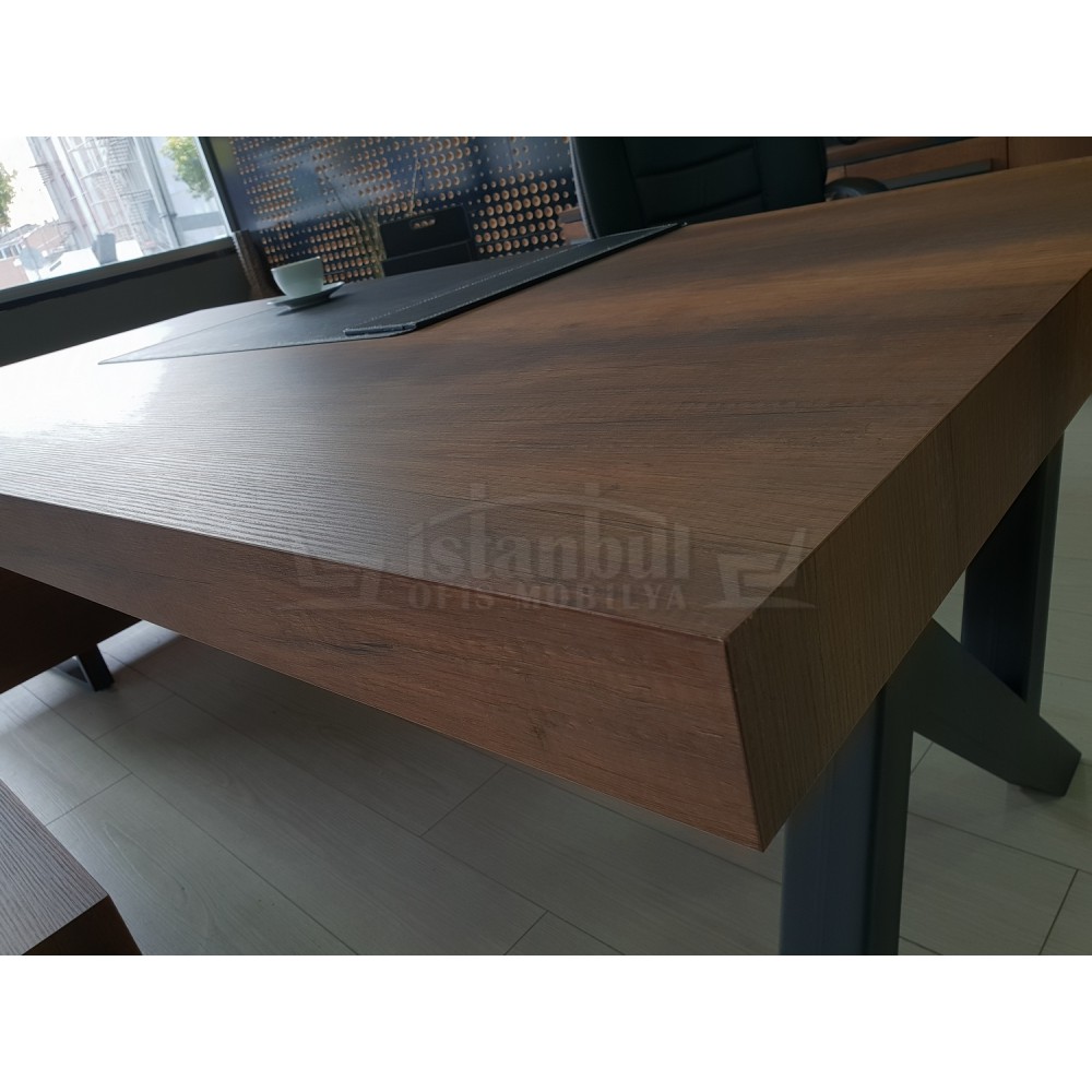 Première Classe Conseil D'Administration Du Plateau Cabinet Baroque Anthracite