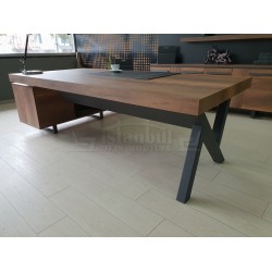 Première Classe Conseil D'Administration Du Plateau Cabinet Baroque Anthracite