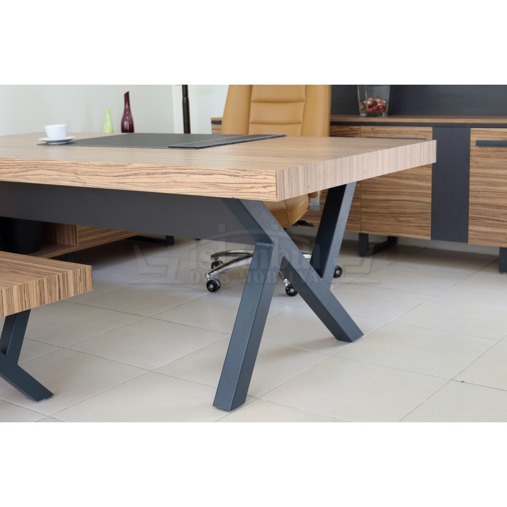 Première Classe Conseil D'Administration Du Plateau Cabinet Anthracite Samba