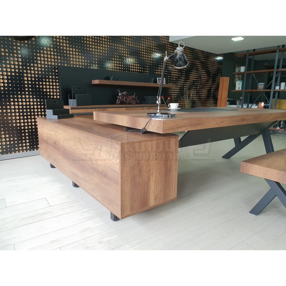 Première Classe Conseil D'Administration Du Plateau Cabinet Baroque Anthracite