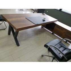 Première Classe Conseil D'Administration Du Plateau Cabinet Baroque Anthracite