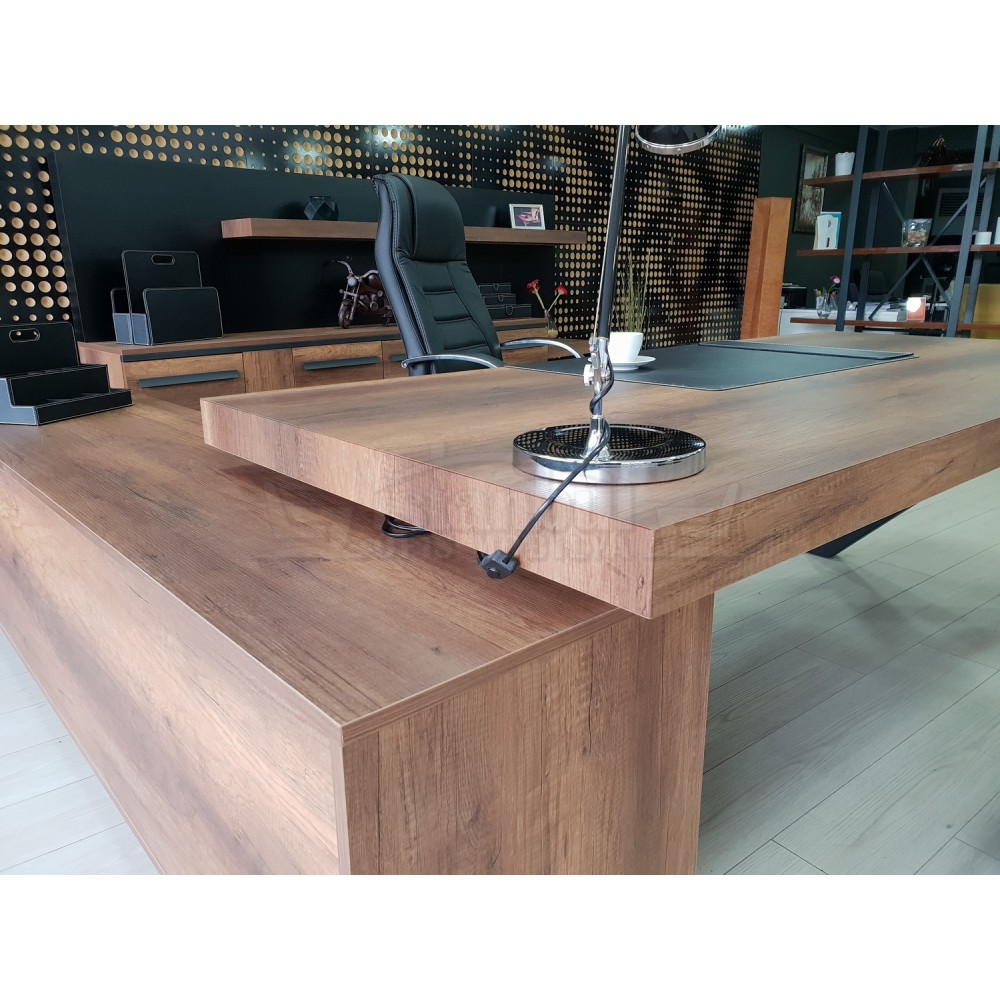 Première Classe Conseil D'Administration Du Plateau Cabinet Baroque Anthracite