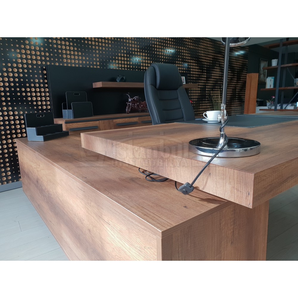 Première Classe Conseil D'Administration Du Plateau Cabinet Baroque Anthracite