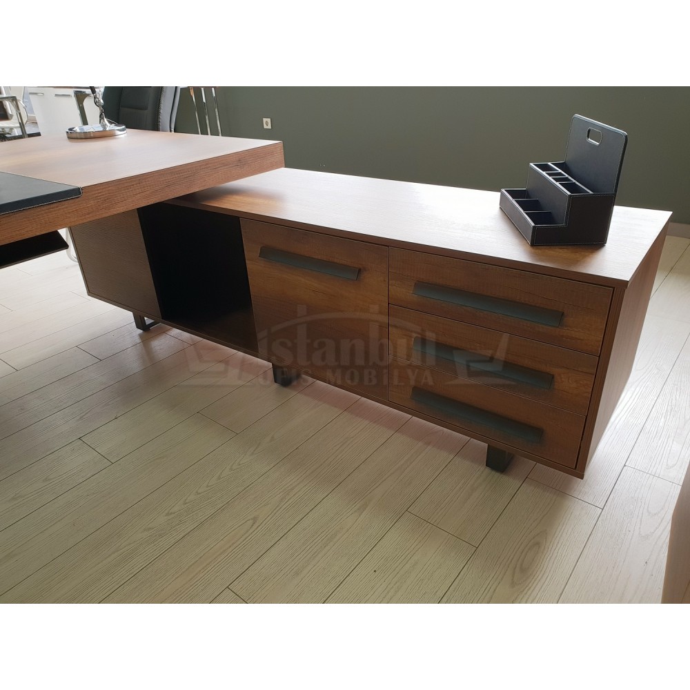 Première Classe Conseil D'Administration Du Plateau Cabinet Baroque Anthracite