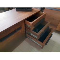 Première Classe Conseil D'Administration Du Plateau Cabinet Baroque Anthracite