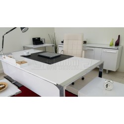 Mesa Ejecutiva Apple De 190-90 Cm Hg. Blanca