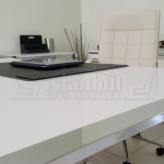 Table De Direction Apple 190-90 Cm Hg. Blanc