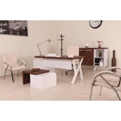 Conseil D'Administration Canberra Commode En Noyer Blanc