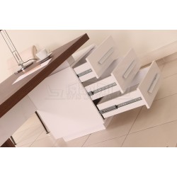 Conseil D'Administration Canberra Commode En Noyer Blanc