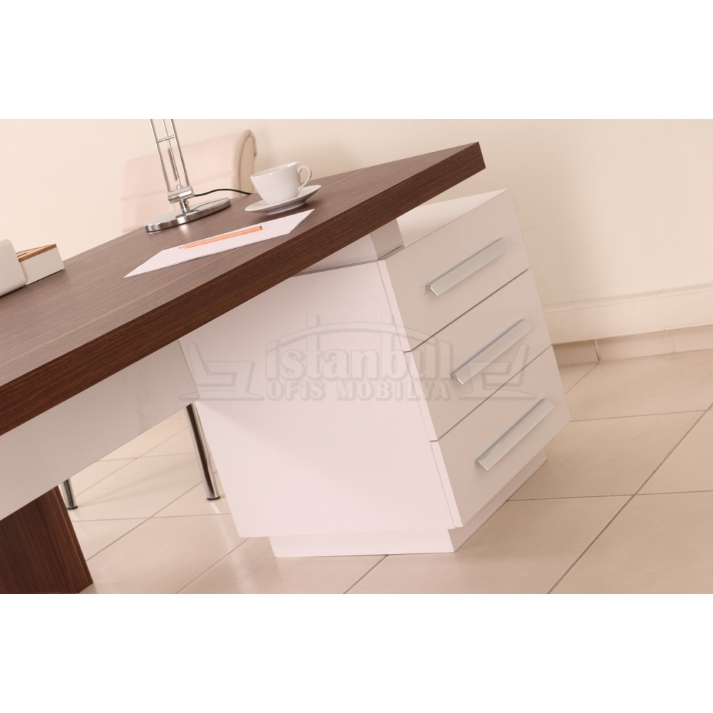 Conseil D'Administration Canberra Commode En Noyer Blanc