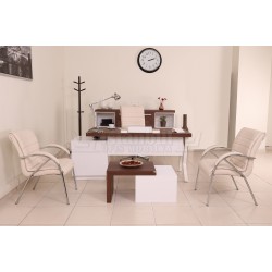 Conseil D'Administration Canberra Commode En Noyer Blanc