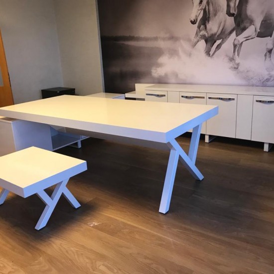 Bureau Blanc Bureau Exécutif Classe S Grand