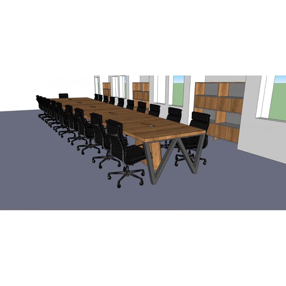 Grande table de réunion