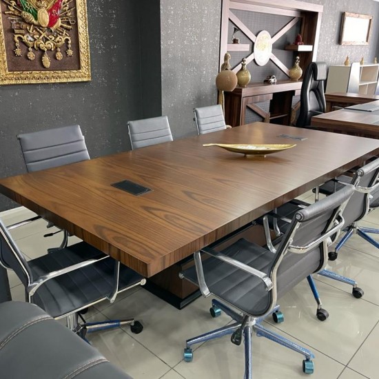 Réunion De La Table En Bois