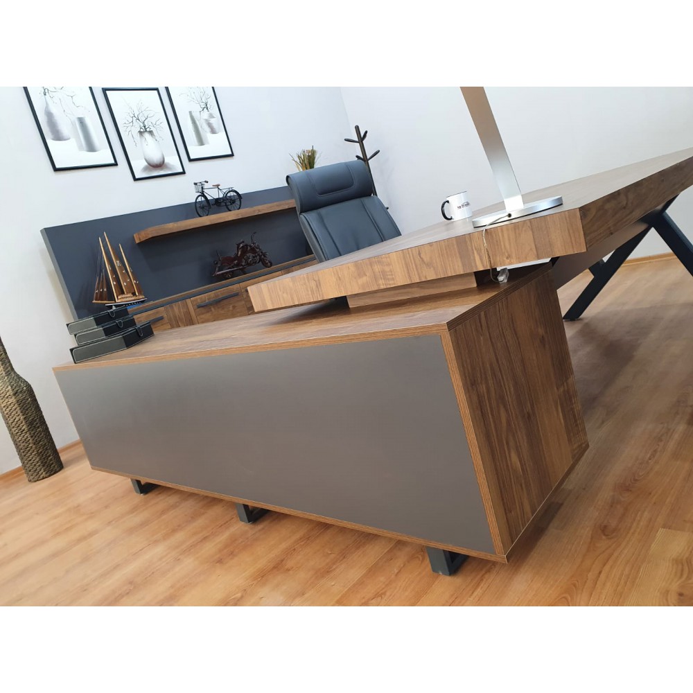 Équipe De Direction Bureau D'Istanbul Table De Première Classe - Pablo Anthracite