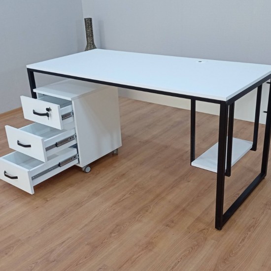 Bureau De Travail Avec White Keson